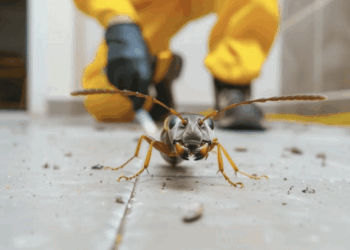 Why are ants commonly found around window frames and door edges?